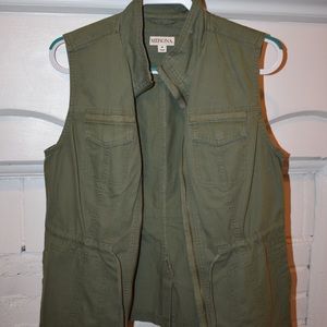 Army Green Merona Utility Vest